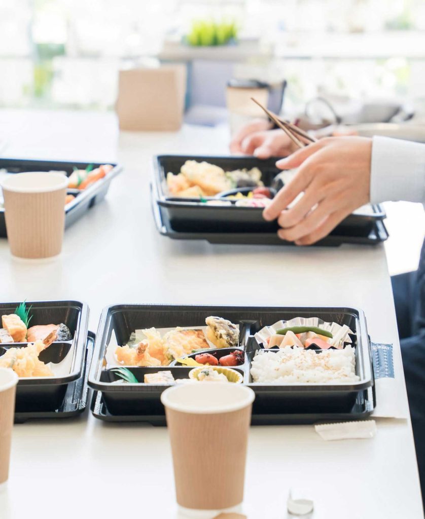 オフィスでの仕出し弁当